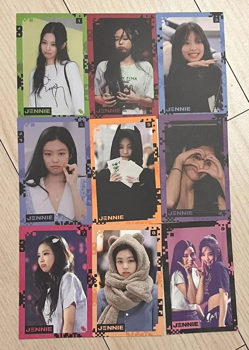 jennie birthday ld photocard photocard black pink thegame sankka thejay lisa rose jisoo