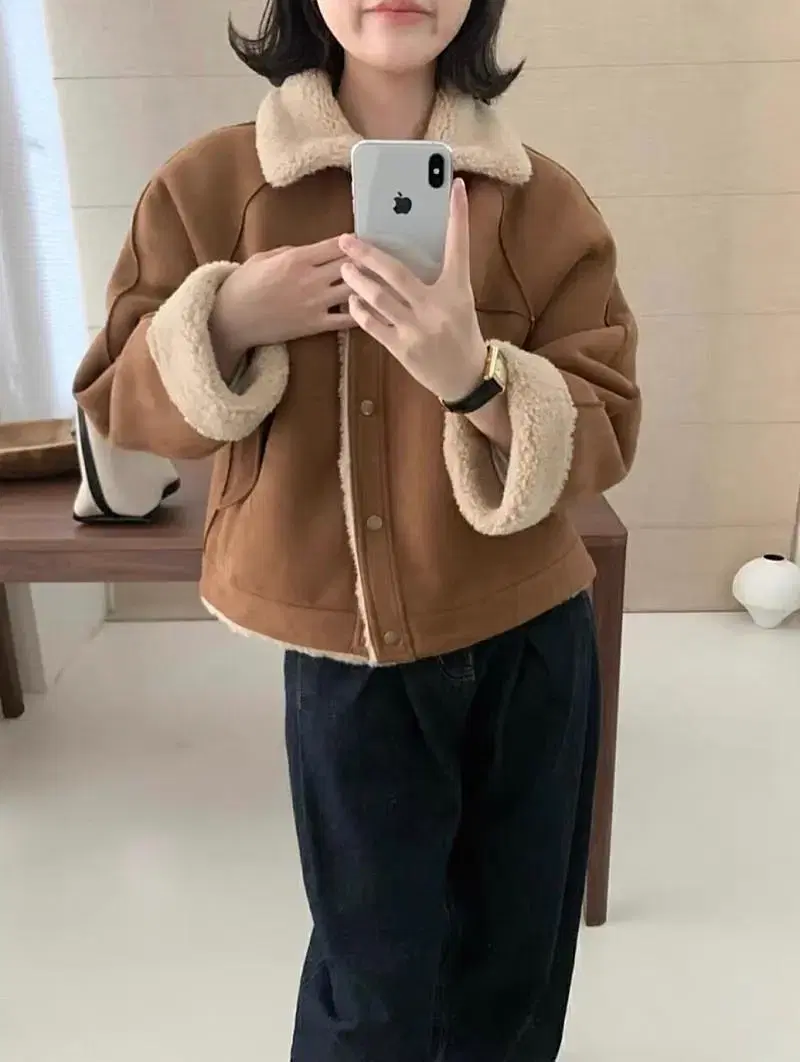 Han Dot Sale Faux Fleece Shearling Jacket