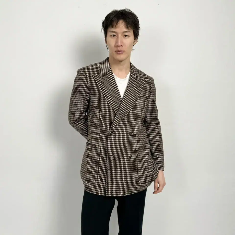 Vintage suriken pattern tailored jacket