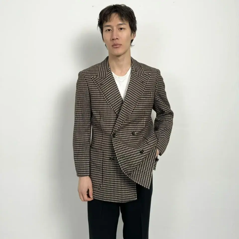 Vintage suriken pattern tailored jacket