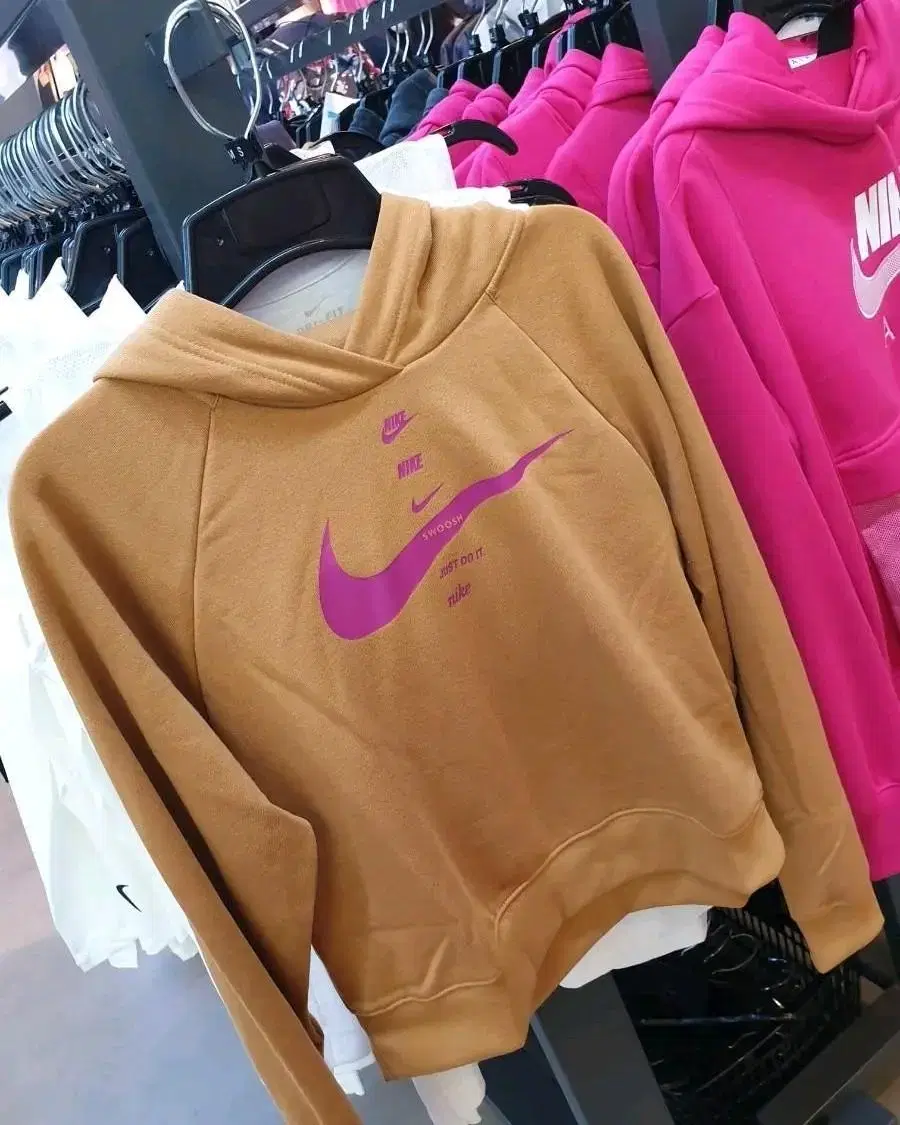 1 new item S M L - Nike Women's Fleece Brushed Crop Hoodie