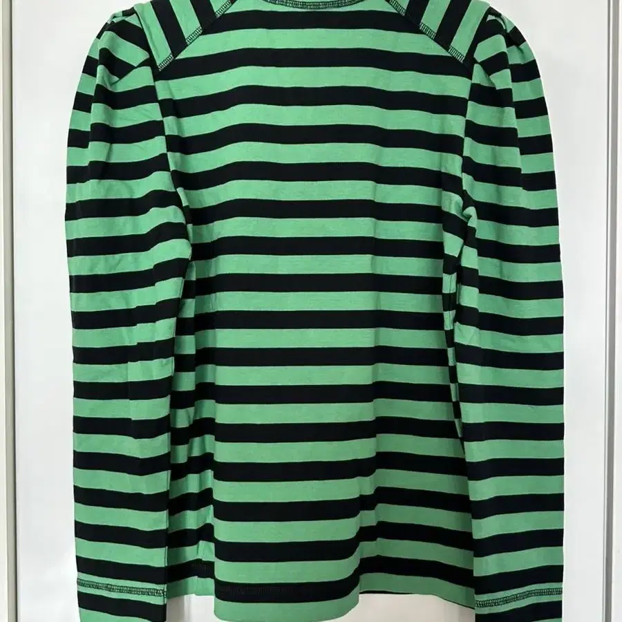 Ganni 가니 Stripe cotton jersey top