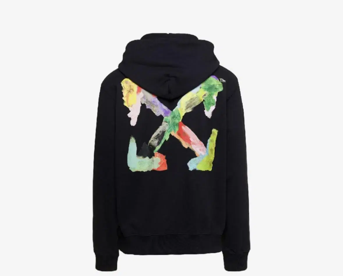 23SS Off-White Men's Brushed Arrow Cotton Hoodie Size M