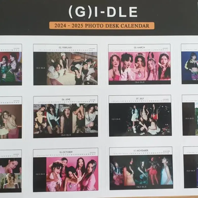 (G)-IDLE 2024~2025 비공굿 달력 + 스티커