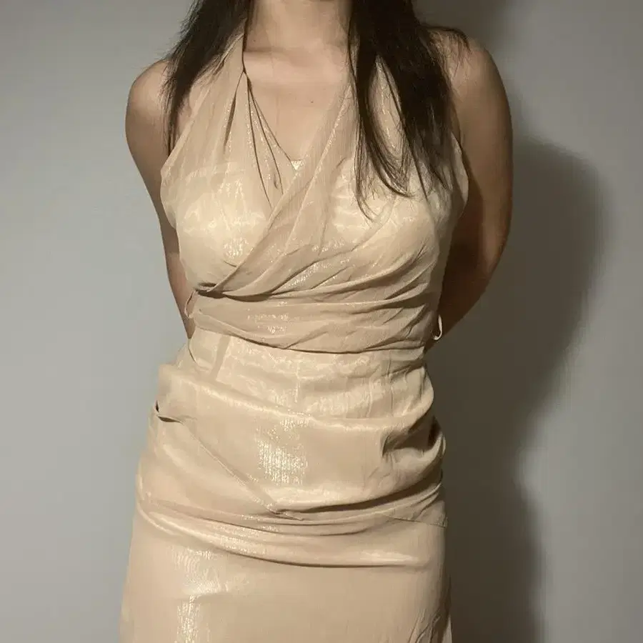 vintage gold dress