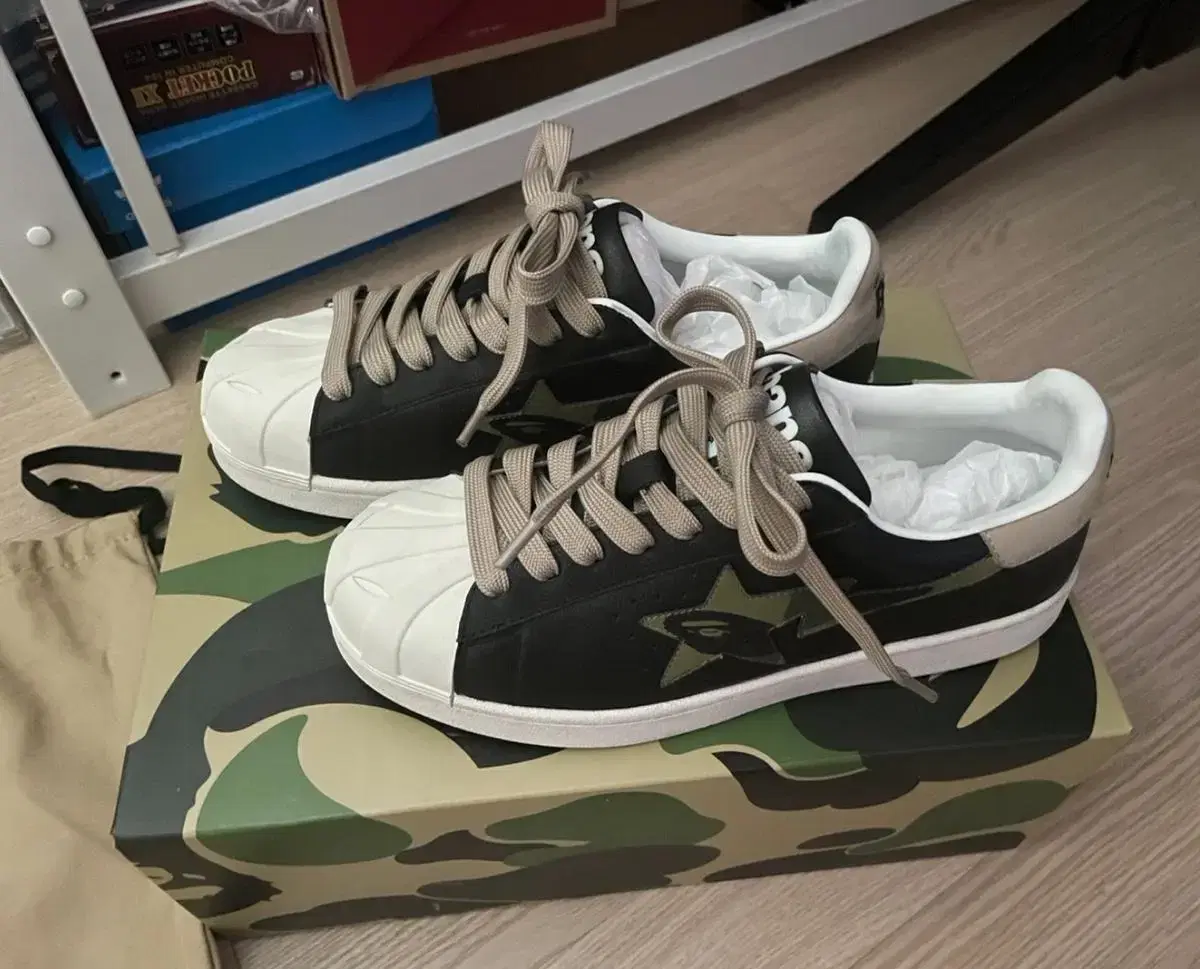 베이프 스컬스타 260 BAPE SKULL STA BLACK BEIGE