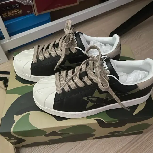 베이프 스컬스타 260 BAPE SKULL STA BLACK BEIGE