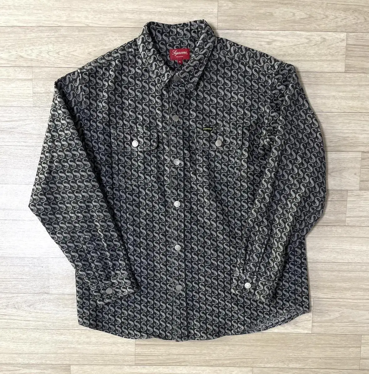 Supreme Monogram Denim Shirt Jacket