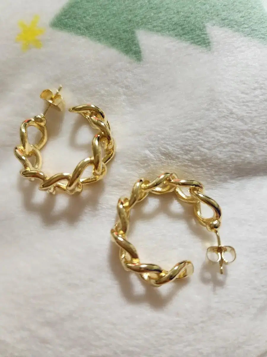 New 14k Plated Gold Earrings