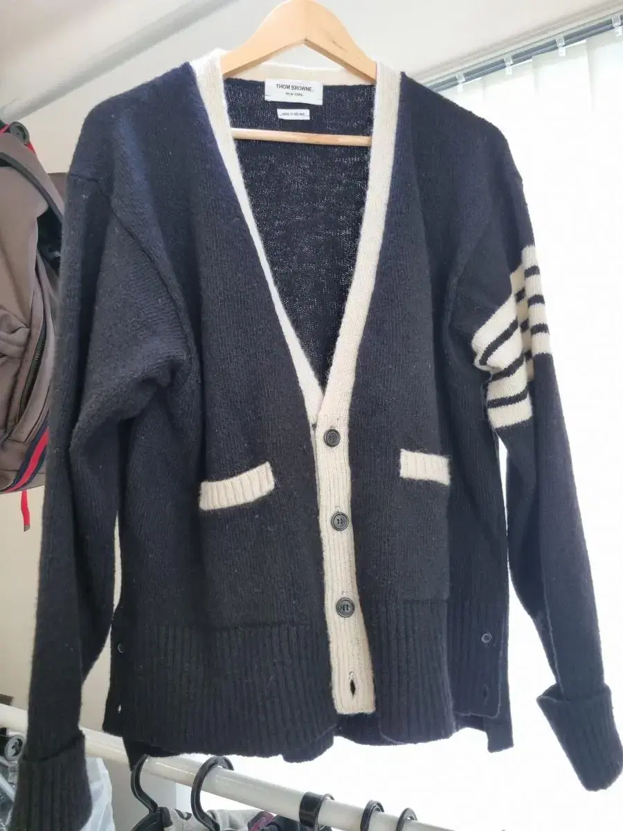 Thom Browne Mohair Cardigan5 (Black) MKC367B