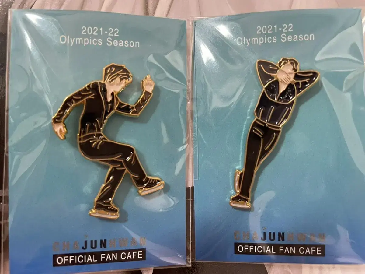 Cha Jun-hwan Official FanCafe Badge for the 2021-22 Olympic Season sealed WTS