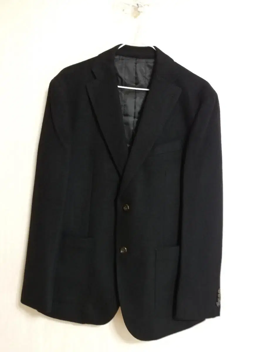 Men's Warm Wool and Cashmere Winter Blazer in Black (95)