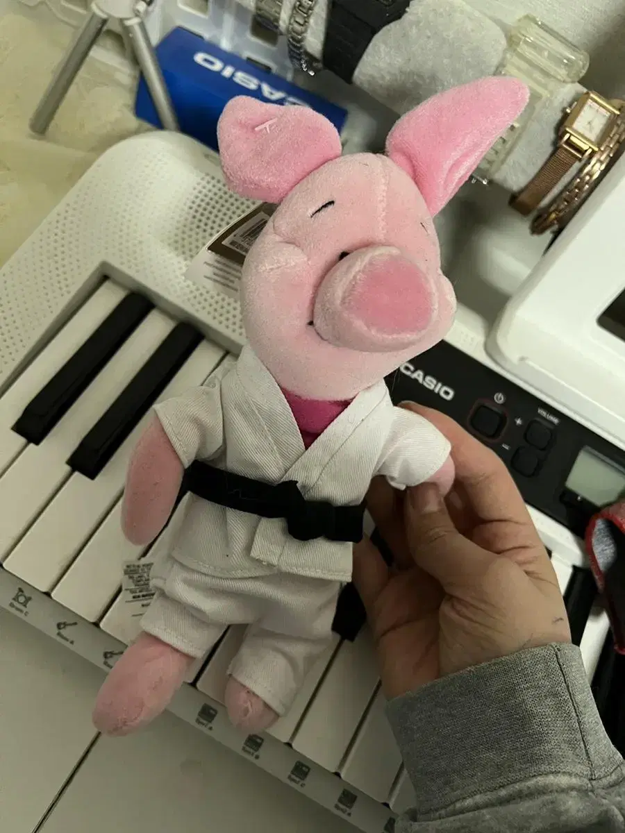 Piglet Judo Suit Doll