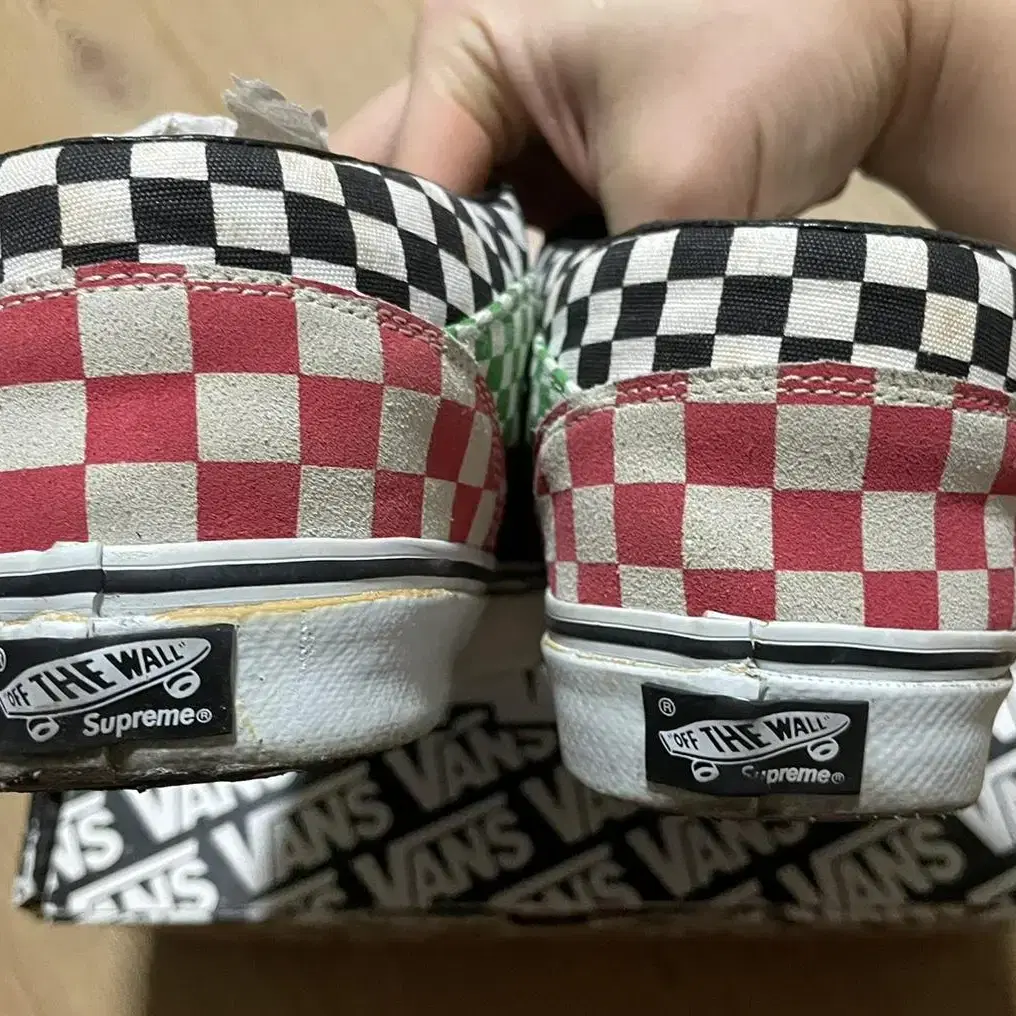 vans x supreme  06 체커보드 하프캡 275