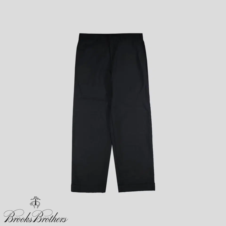 Brooks Brothers 1818 Deep Navy Wool-blend Turn-Up Slacks Trousers 36