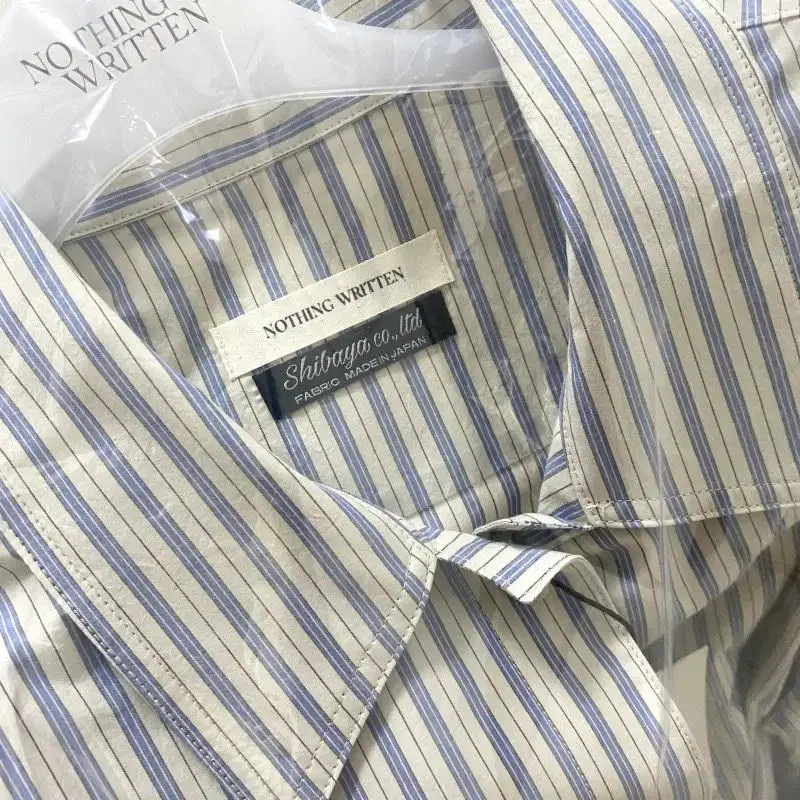 낫띵리튼 majida stripe shirts