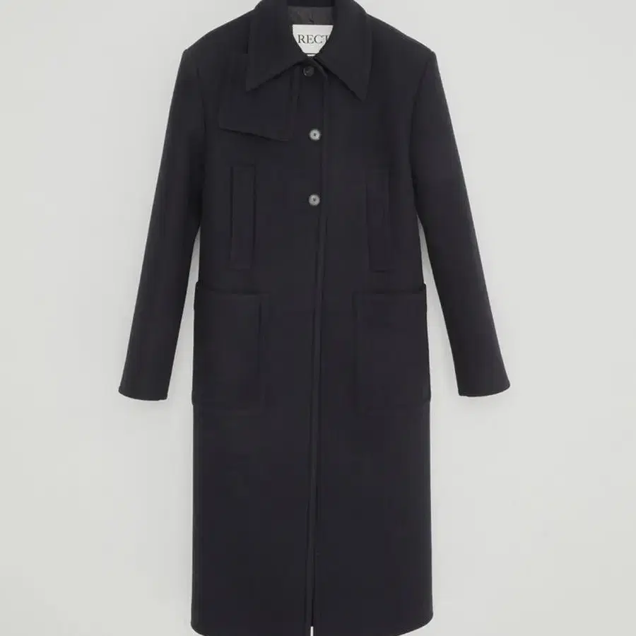 [렉토코트] LIGHT FELT 60S SINGLE COAT, NAVY