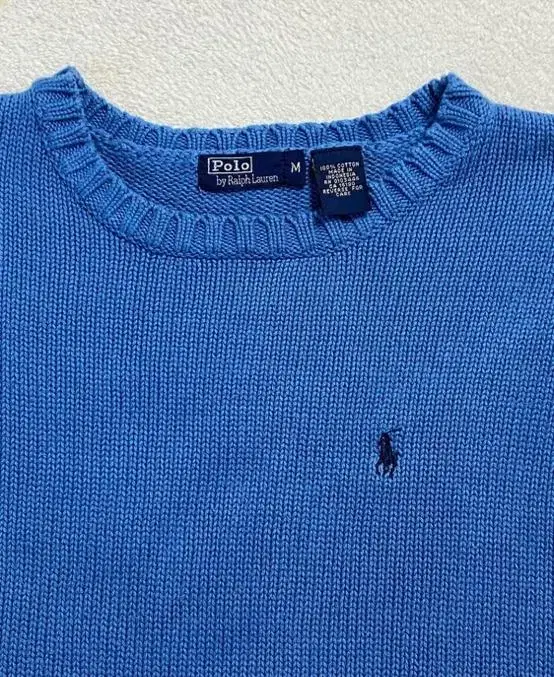 Polo Ralph Lauren Vintage Knit Heavy Cotton M