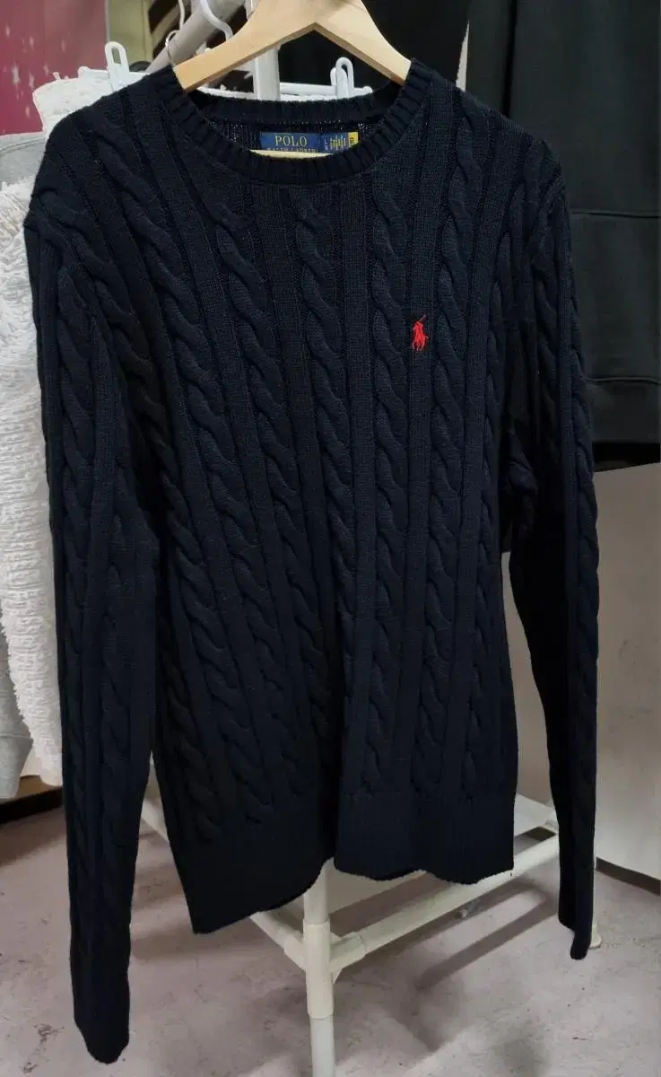 (Genuine) Polo Ralph Lauren Cable Knit Cotton Sweater(New)90,000