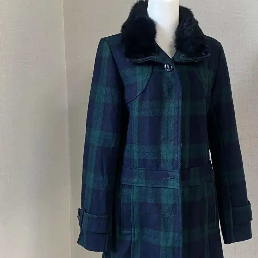 (Jpn) vintage wool check coat