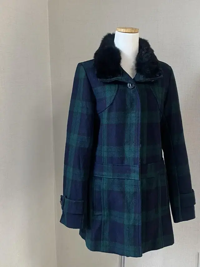 (Jpn) vintage wool check coat