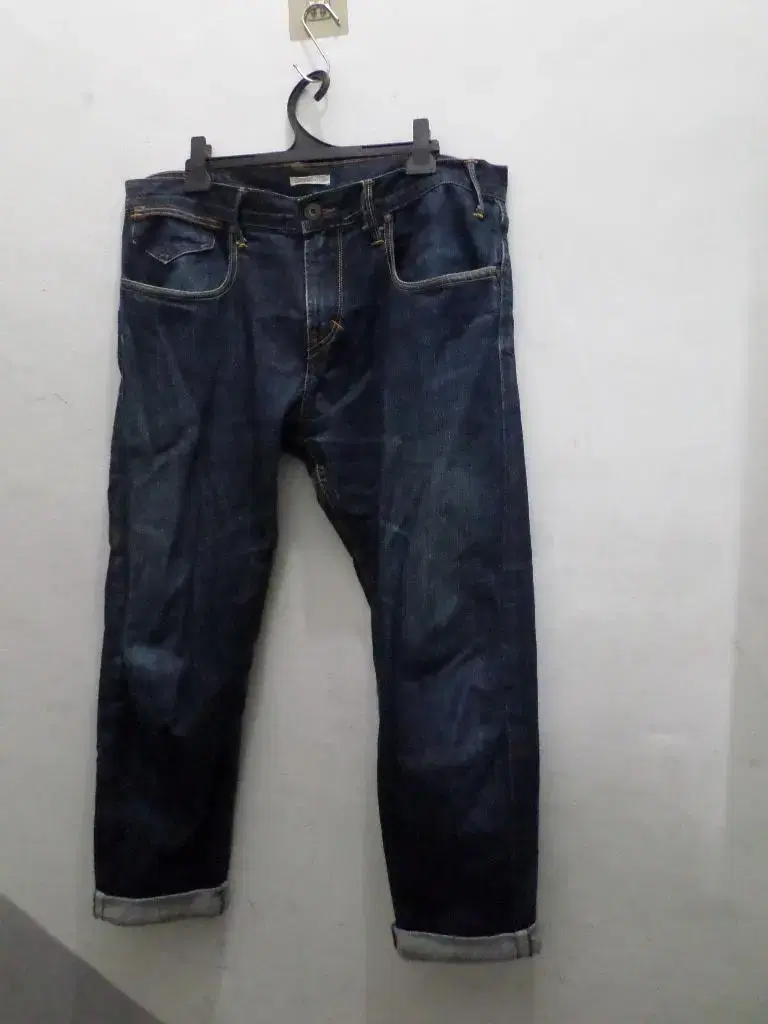 LEW Luck Salvage 34x34 Levi's 766 Premium Jeans Denim Used