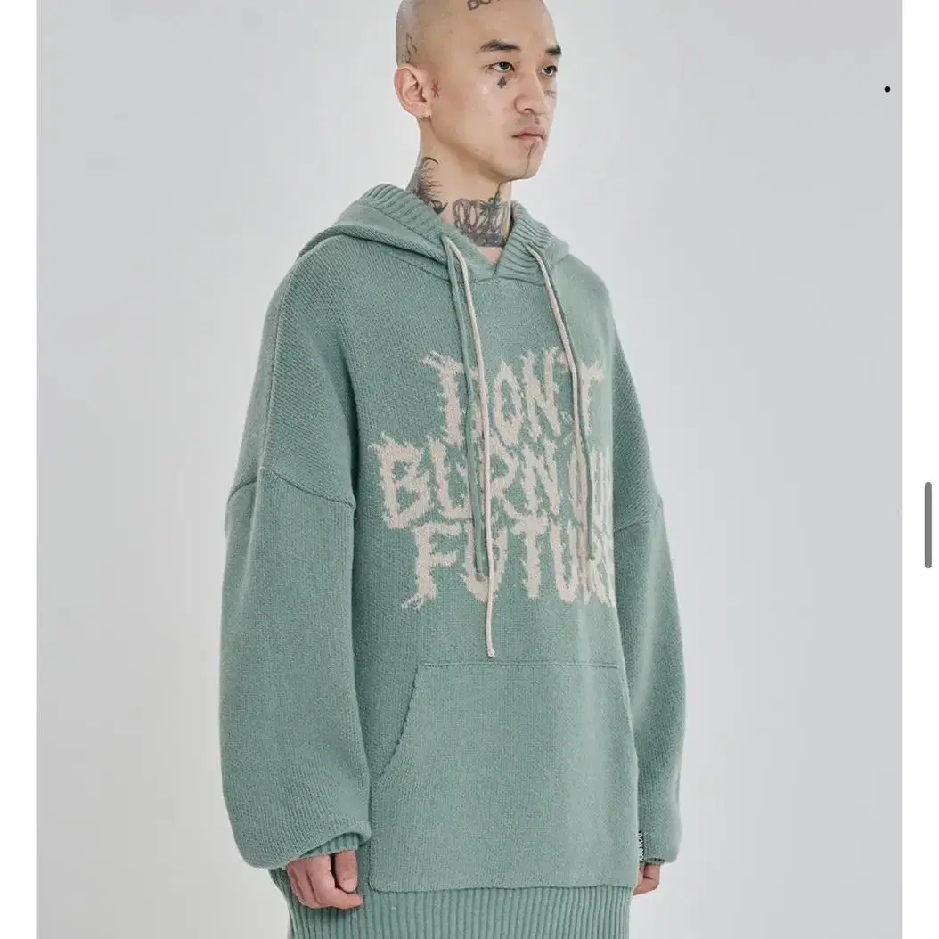 아조바이아조[PBA] DBOF Wool Knit Hoodie [Mint]