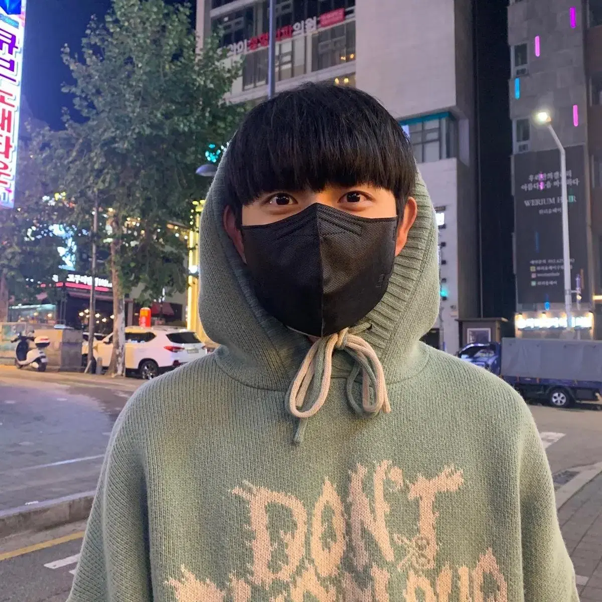 아조바이아조[PBA] DBOF Wool Knit Hoodie [Mint]