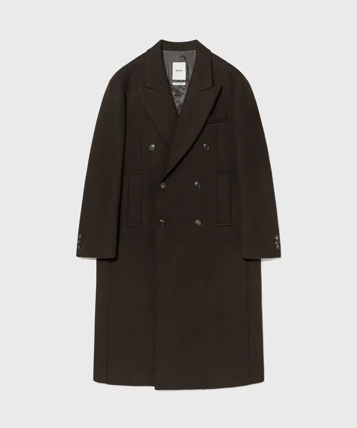 Oversized double coat brown M 100 size at the belle