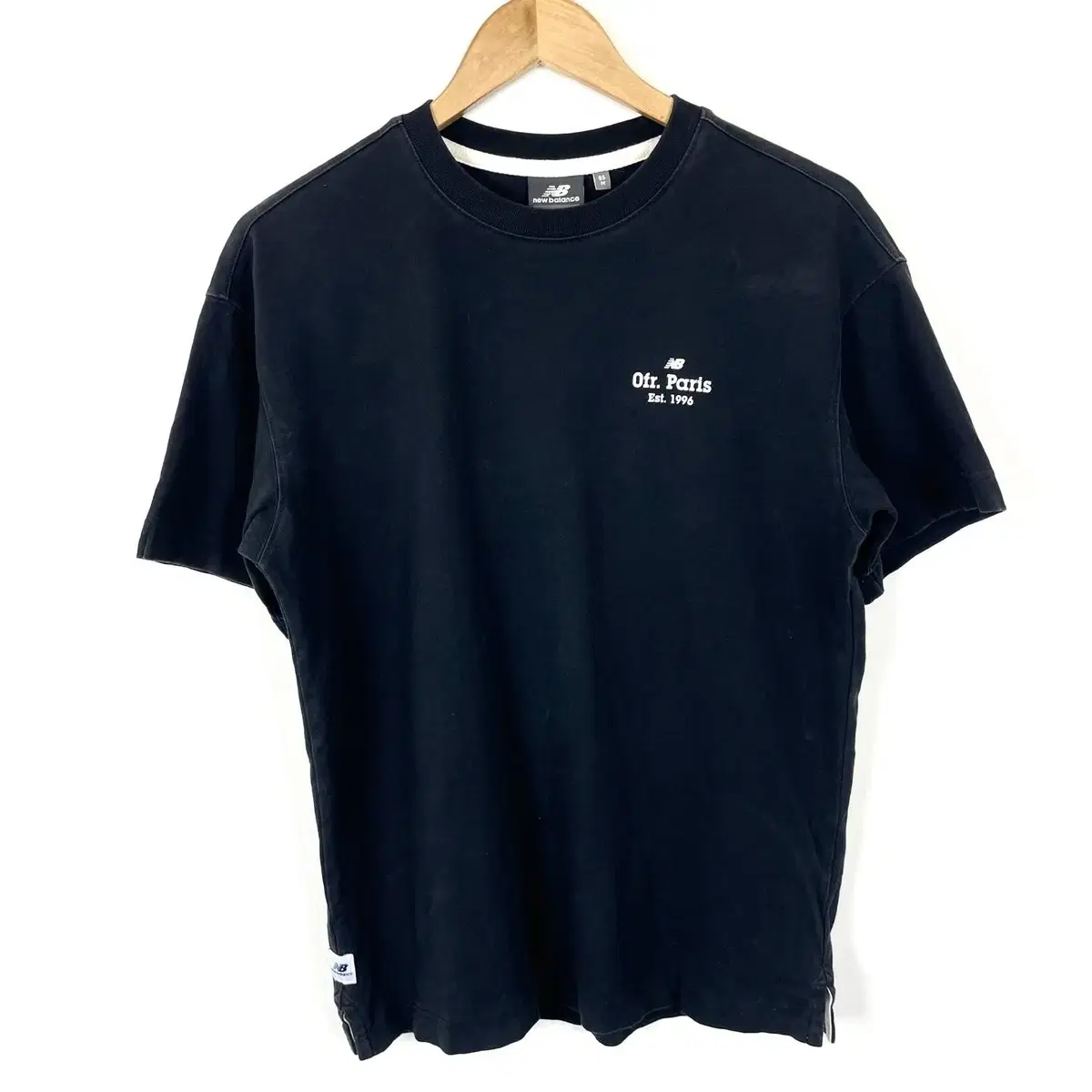 New Balance Lettering Basic Black Short Sleeve T-Shirt