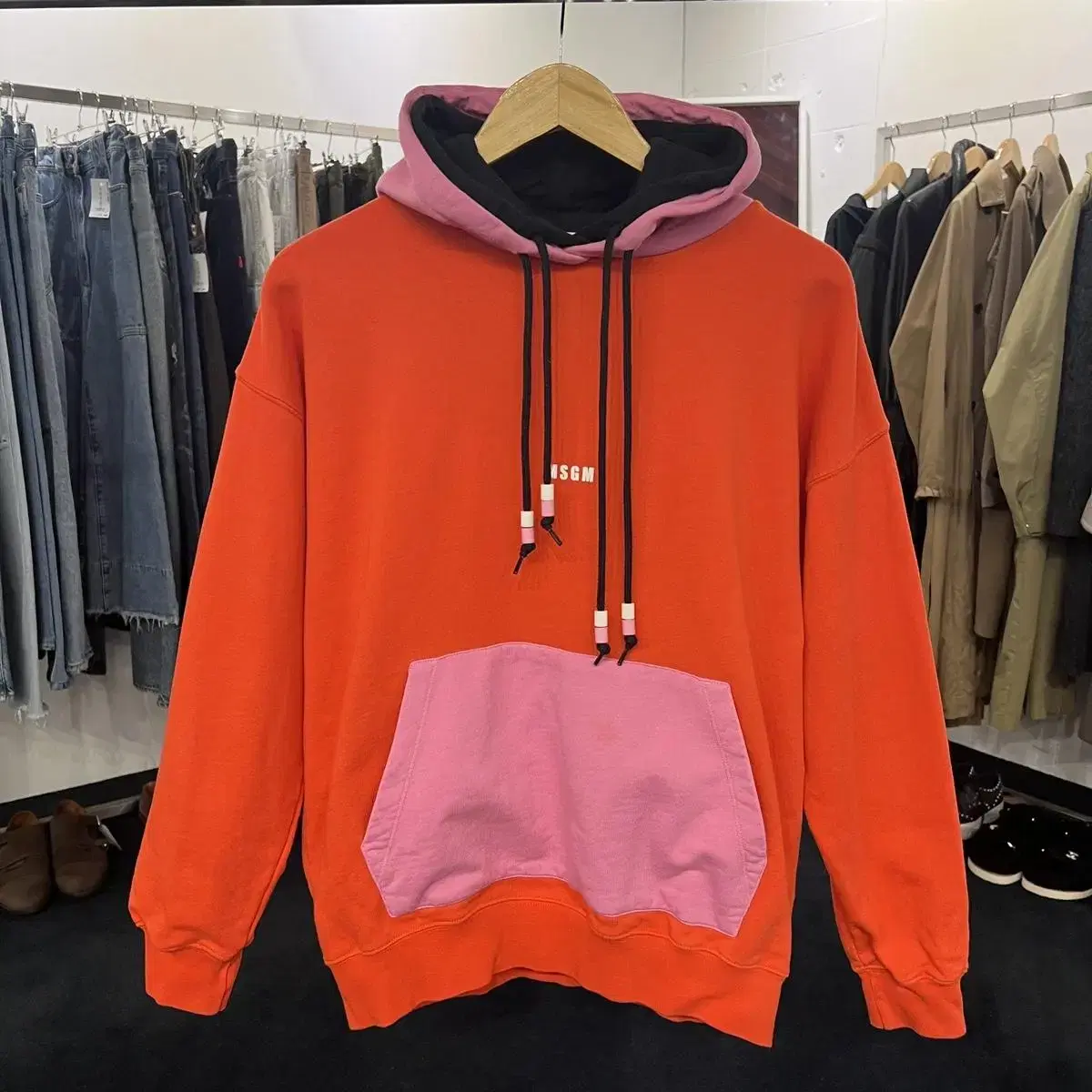 [TAPPO] [S] msgm Center Logo Hoodie