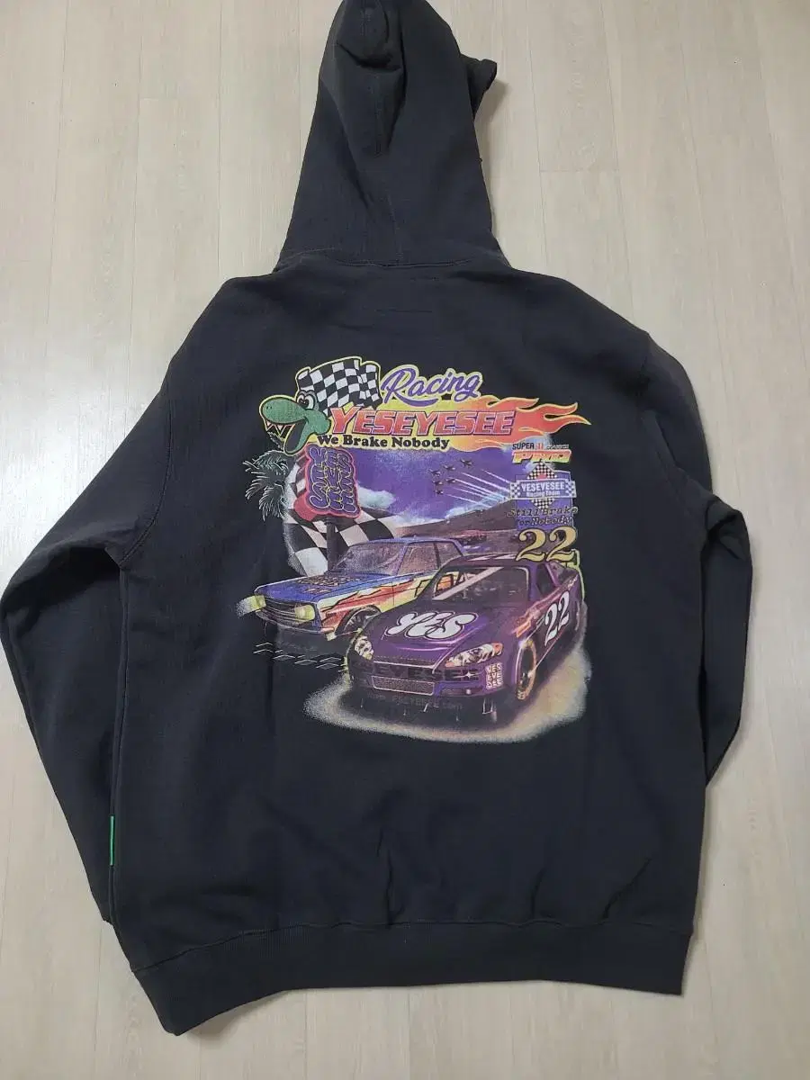 예스아이씨 후드 Racing 22 hoodie Gun Metal