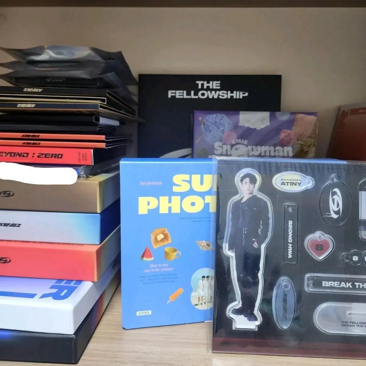 ateez album seasons greetings atini kit photobook dvd blu-ray md wts