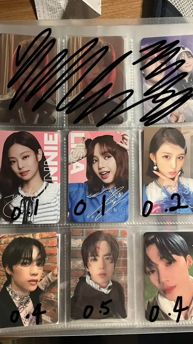 Black Pink, ive, the boyz, straykids photocard wts