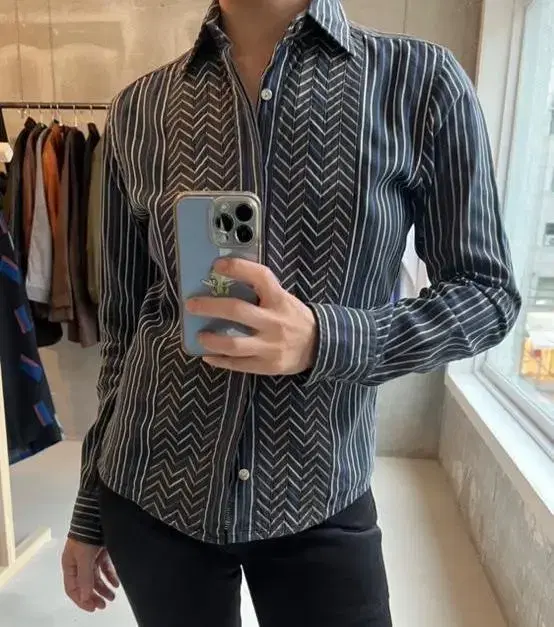 KATHARINE HAMNETT stripe shirt 스트라이프 셔츠