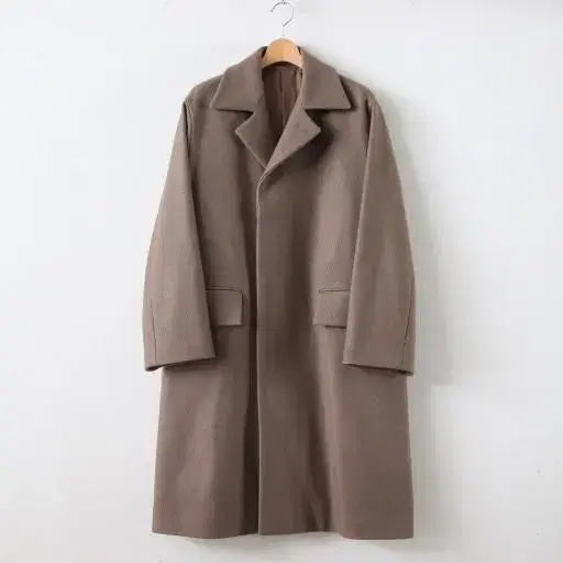 Orari wool silk Melton soutien collar coat for sale.