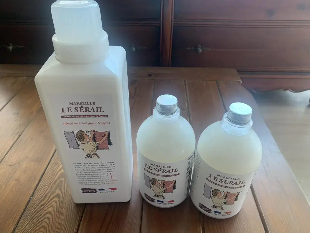 마르세유 르세라이 섬유유연제 1.8L한개, 750ml 두개