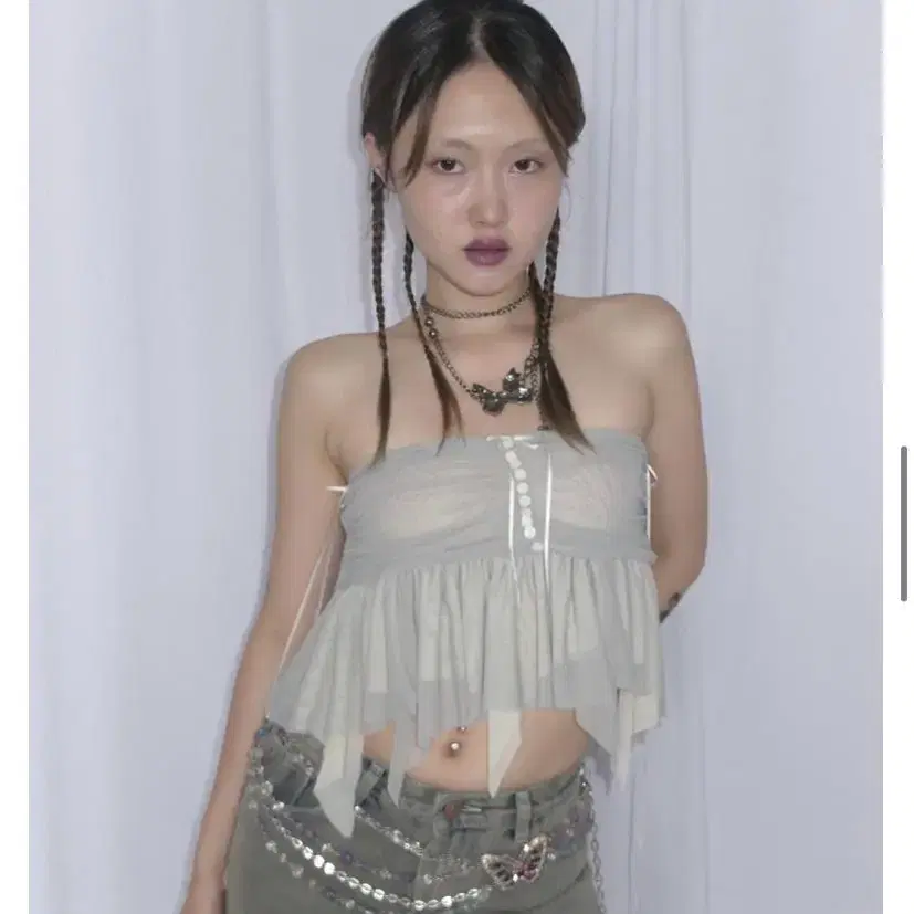 페어리 메쉬 탑 스커트 fairy mesh top/skirt