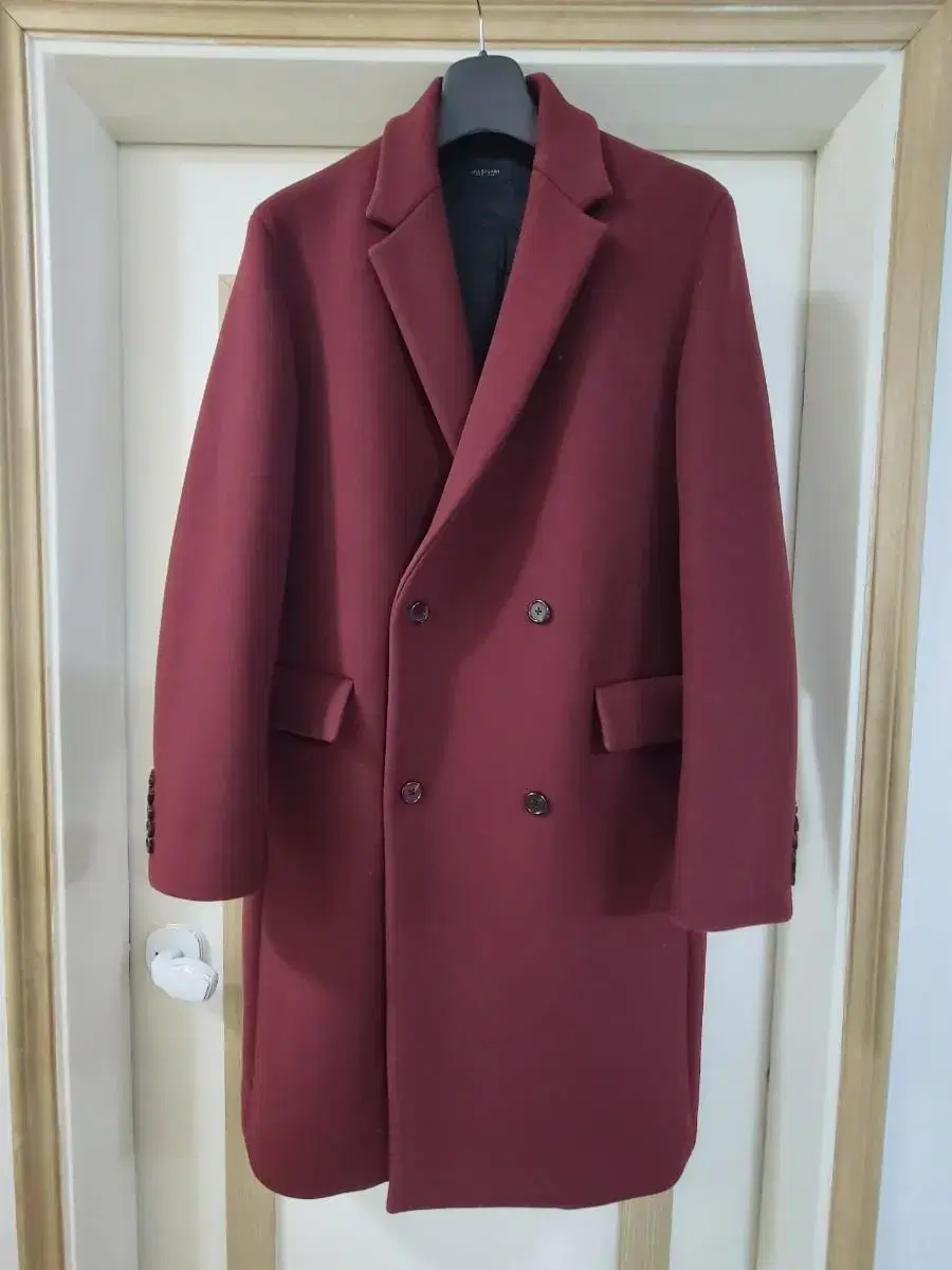 Jil Stuart New York Red wool and cashmere blend double coat size M for sale