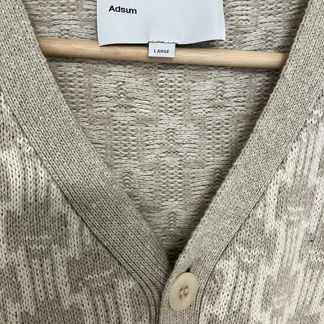 [L] Adsum CROSS CARDIGAN SUMMER BEIGE