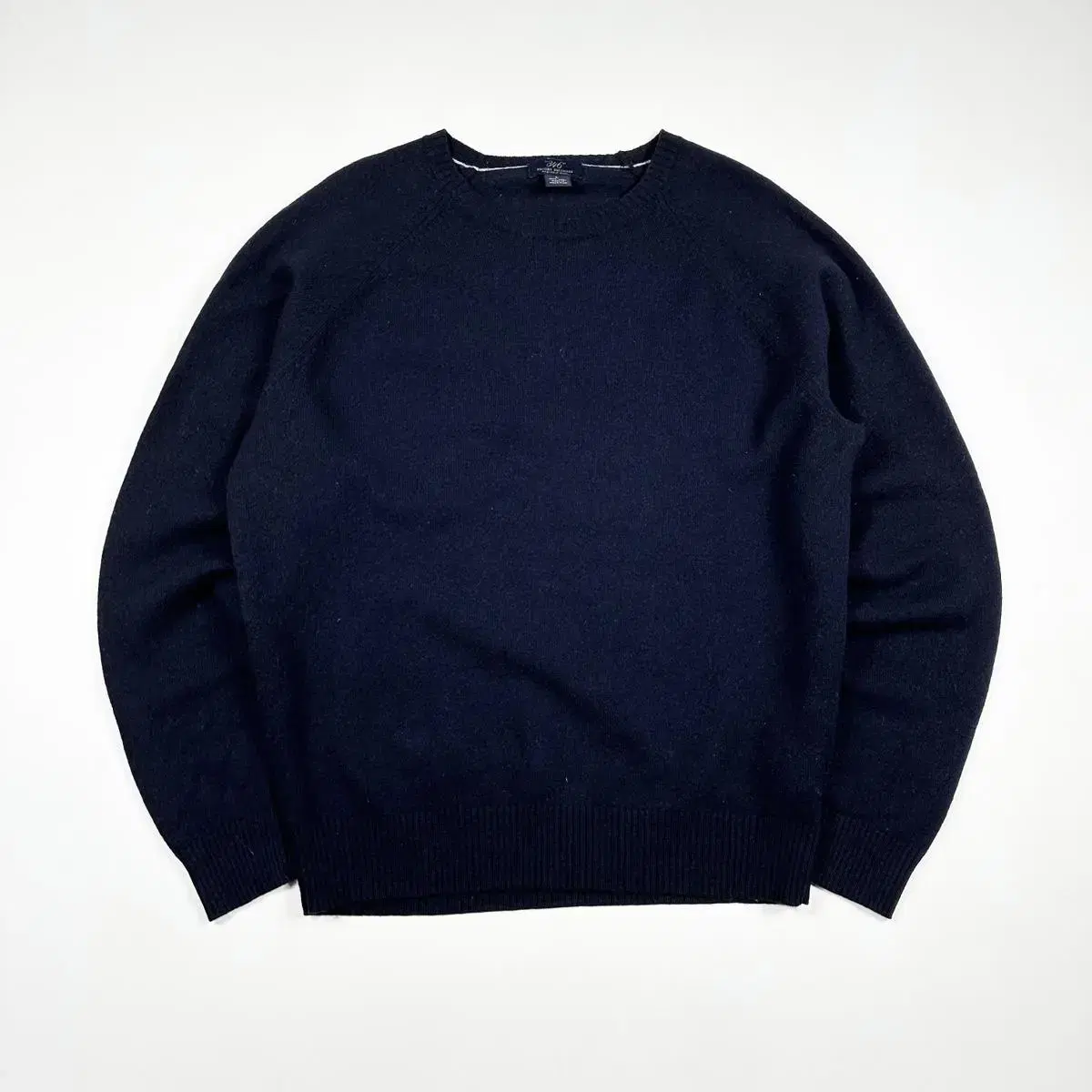 (L) Brooks Brothers Classic Wool Knit Navy