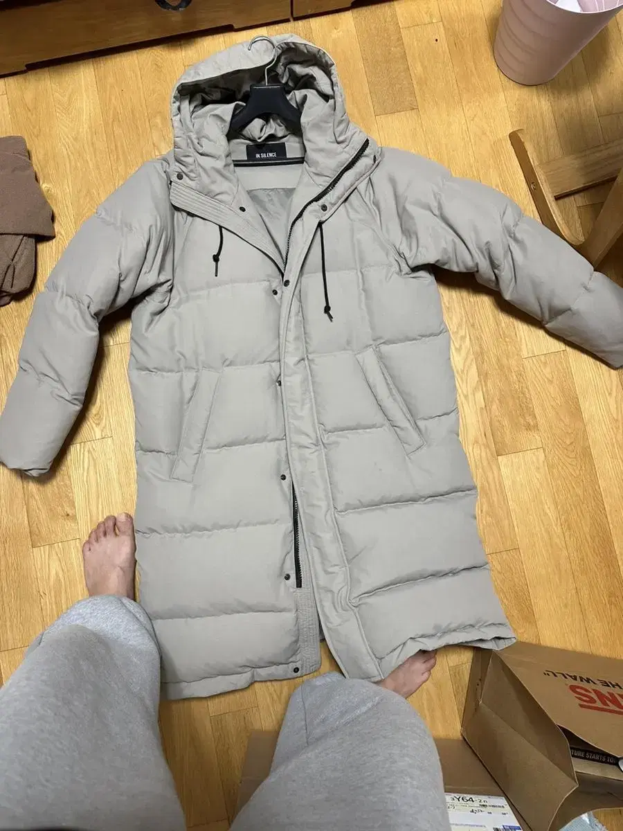 Insilence long padded jacket sold m size almost new