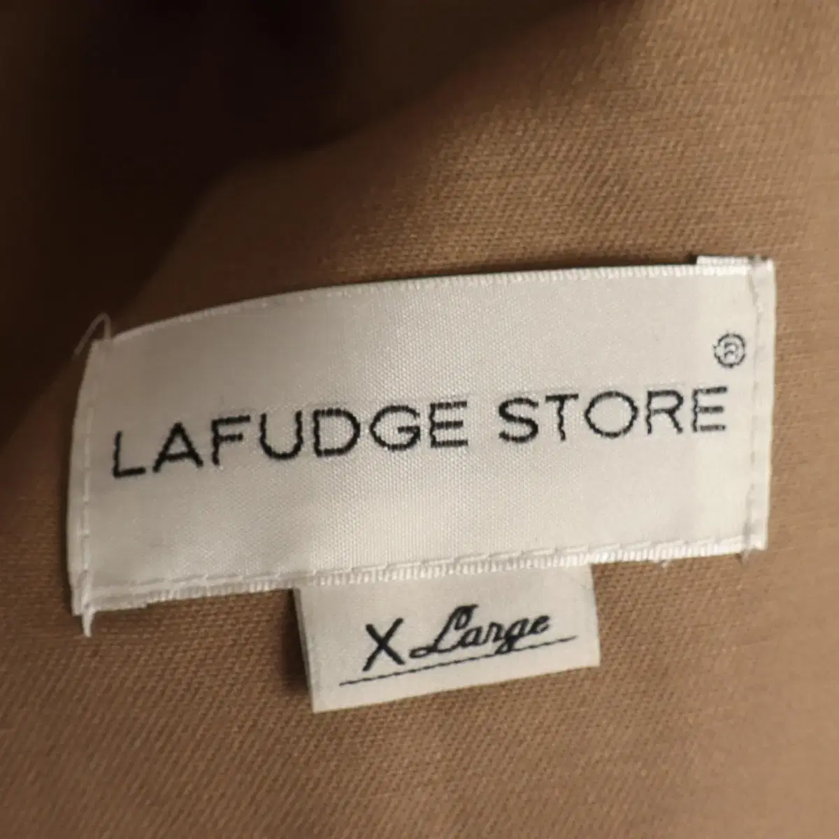 라퍼지스토어(LAFUDGE STORE) 베이지 피쉬테일 야상 XL