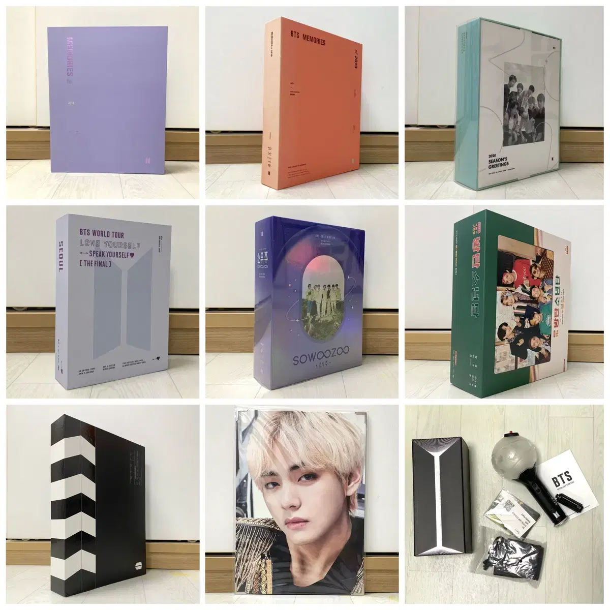 Bangtan Memories Season's Greetings Spiccon Microcosm Membership Kit Pho Amibam