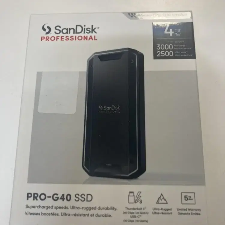 Sandisk pro-g40 ssd 4TB