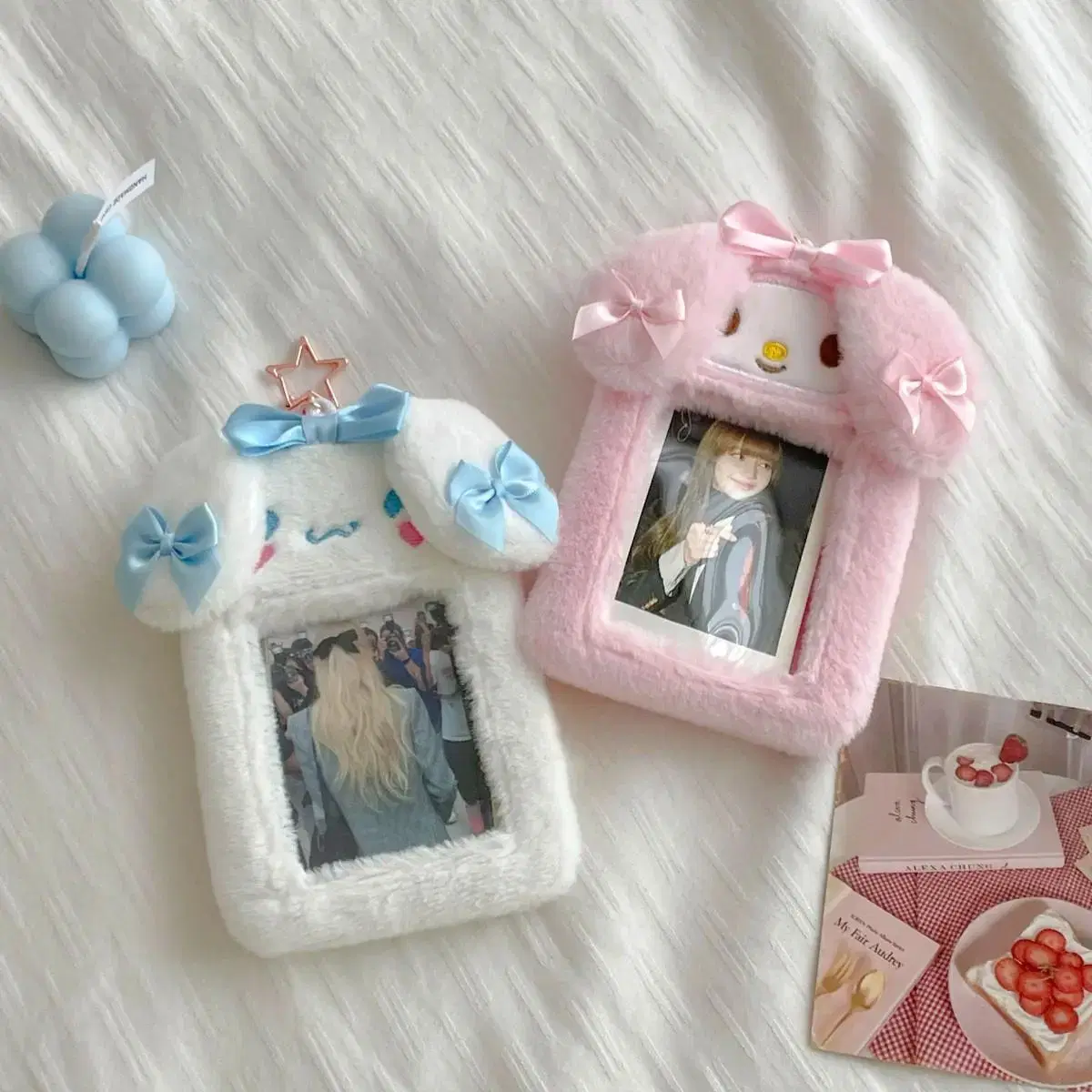 [Discount Event]New San Rio Cinnamoroll My Melody Hair photocard holder keyring Idol