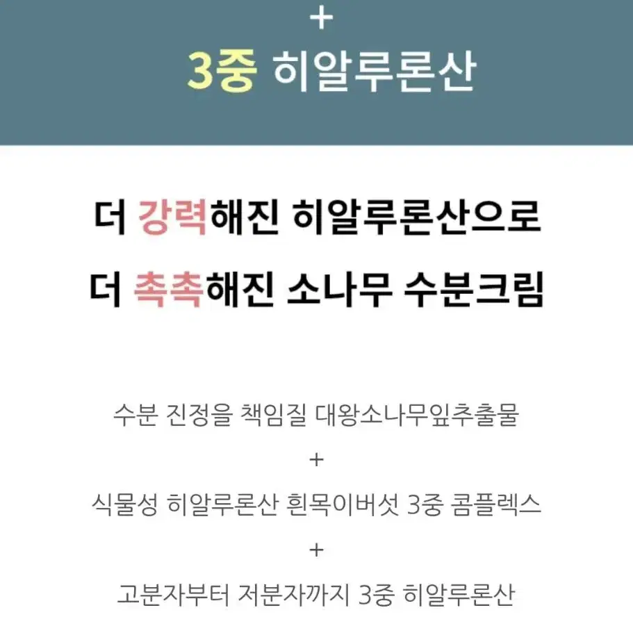 수부지 속건조 히알루론산 소나무 홍조 수분크림 여드름 민감성피부 진정