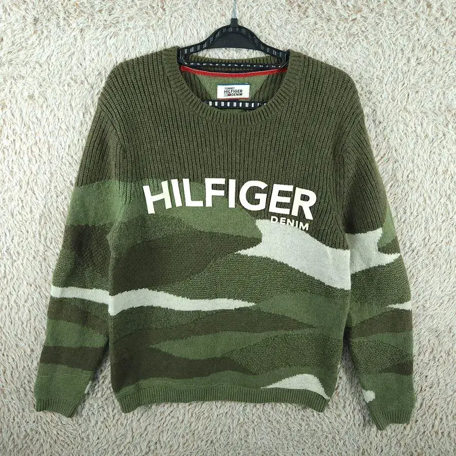 [Men's] Tommy Hilfiger Cotton Blend Camo Pattern Knit[Y3C-190]/Vintage Ren