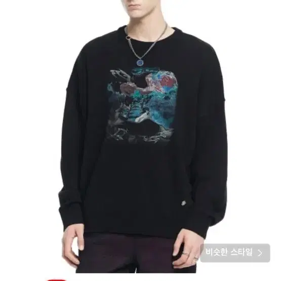 메종미네드 니트 s RISK OPRATION PRINTING KNIT