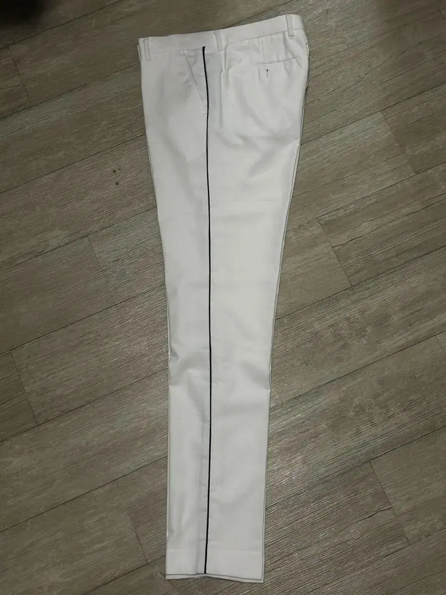 White cigarette pants